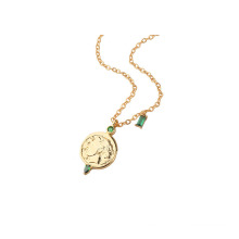 Fashion Vintage Roman Coin Necklace Jewelry